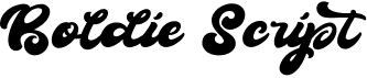 Boldie Script