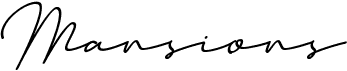 Mansions Brush Script