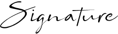 Stretched Signature Ext Bold