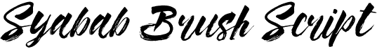 Syabab Brush Script