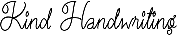 Kind Handwriting