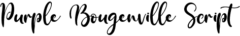 Purple Bougenville Script