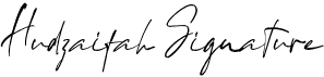 Hudzaifah Signature
