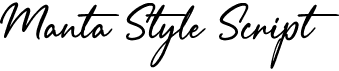 Manta Style Script