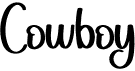 The Cowboy Font