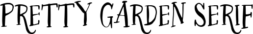 Pretty Garden Serif